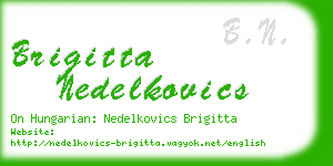 brigitta nedelkovics business card